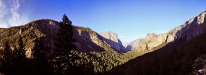 Panorama of Yosemite Valley with El Capitan