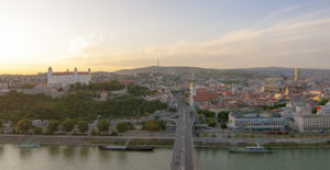 Panoramic view from UFO, Bratislava