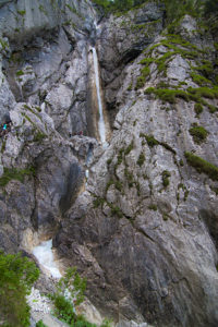 Waterfall behinf Gozd Martuljek, the big one